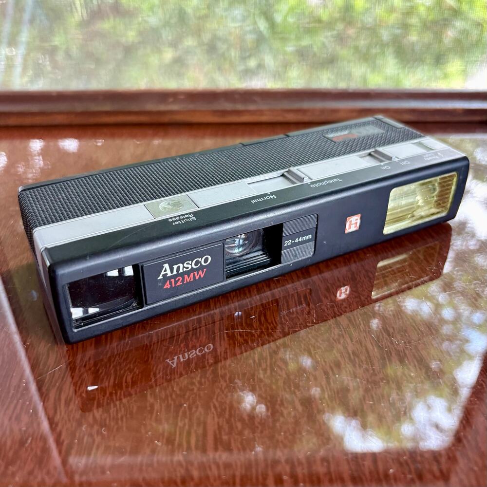 Vintage Ansco 412 MW 110 Motor Drive Camera Made in Hong Kong